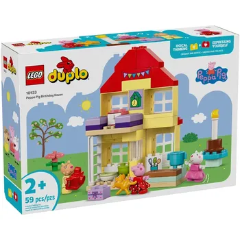 LEGO Duplo 10433 Prasátko Peppa a narozeninový dům Stavebnice LEGO LEGO Duplo 10433 Prasátko Peppa a narozeninový dům