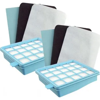 Filtr do vysavače HEPA filtry pro vysavač PHILIPS PowerPro Active FC8630/09 až FC8649 a filtry 2+6ks