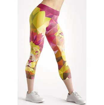 Dámské legíny UTOPY 3/4 Dámské sportovní legíny Happy Lion Velikost: M