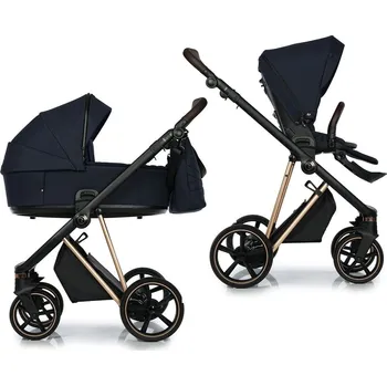 Kočárek Roan IVi 2.0 Mystic Blue Rose Gold 2024