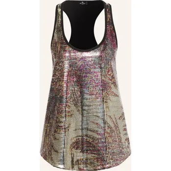 Etro Dámský Top Anicka S Flitry, tmavě červená / černá, 38