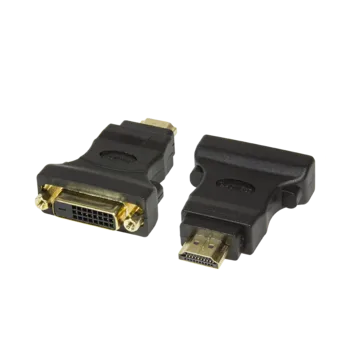 Elektrická zásuvka LOGILINK Adaptér DVI-D (24+1) zásuvka, HDMI vidlice černá