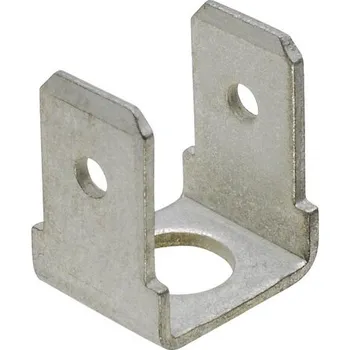 Auto elektroinstalace Nýtovací konektor 6,3mm - dvojitý 90°, Ø otvoru: 5,2mm, balení 100ks<br />Výrobce: IMP - 425887