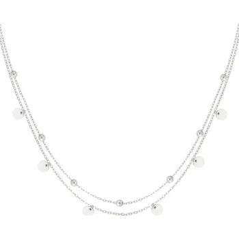 Náhrdelník ORNAMENTI Náhrdelník balls and circles silver