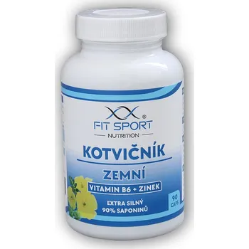Anabolizér Kotvičník zemní 90% + Vitamin B6 + Zinek 90 kapslí