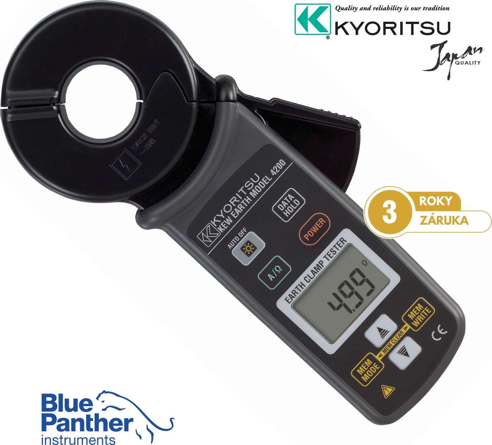 Kyoritsu Klešťový měřič uzemnění KEW 4200