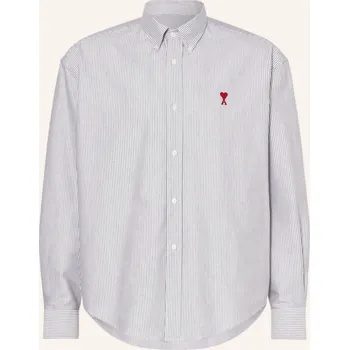 Pánská košile Ami Paris Pánská Košile Comfort Fit, šedá / bílá, 42