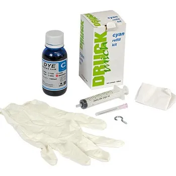 VybavKancl Plnící sada pro plnění kazet HP a Canon, modrá, 100ml