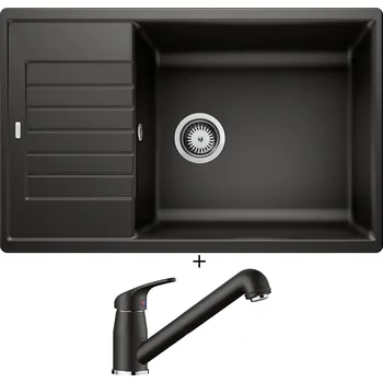 Granitový dřez Granitový dřez SET Blanco ZIA XL 6 S Compact černá 526019 + Blanco DARAS-S černá 526153