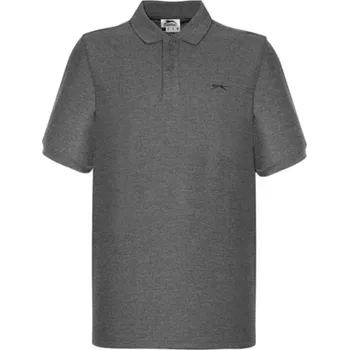Pánské tričko Slazenger Polo tričko pánské Barva: Šedá, Velikost: XL