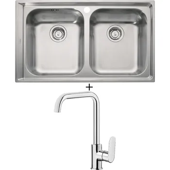 Nerezový dřez Nerezový dřez SET Franke NEX 620 + Deante ALPINIA BGA 063M chrom