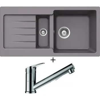 Granitový dřez Granitový dřez SET Schock TYPOS D-150S Croma + Schock EVINAS 577120 nerez