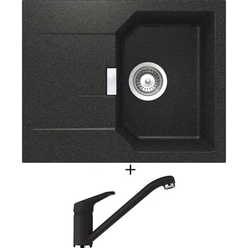 Granitový dřez Granitový dřez SET Schock MANHATTAN D-100XS Onyx + Schock COSMO 525001 Onyx