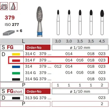 Zahradní dekorace Diaswiss 379 červená, 6ks/balení - 023 mm