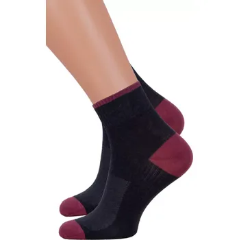 Pánské oblečení Dámské klasické ponožky 026/203 Steven Barva/Velikost: grafit (šedá) / 35/37