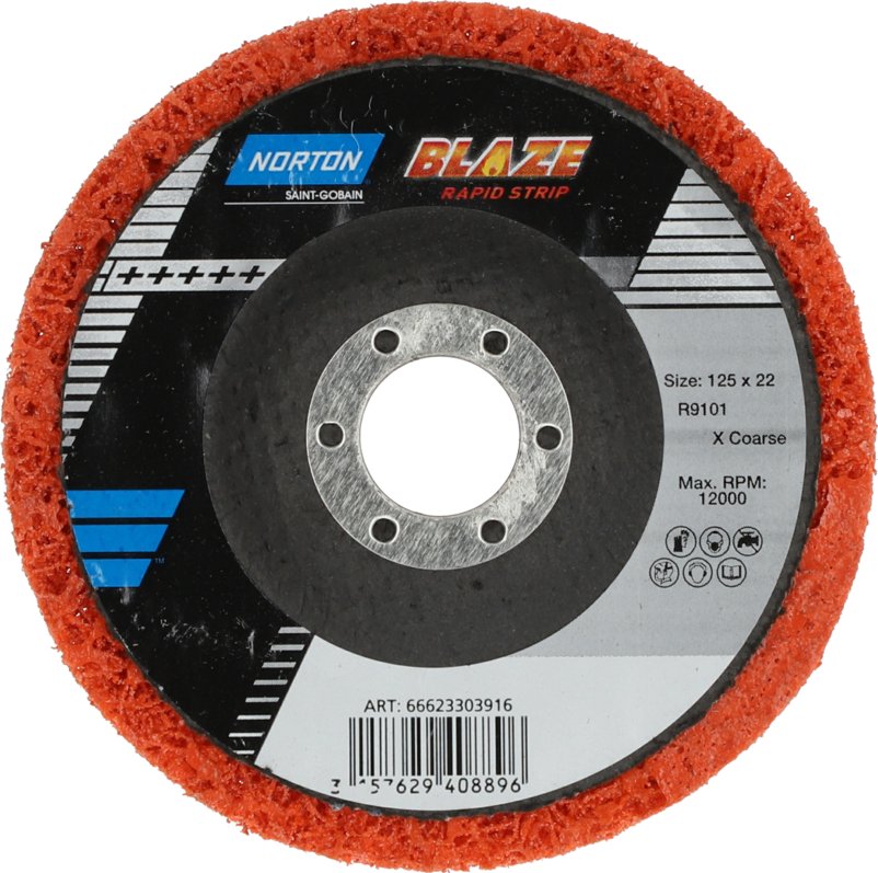 Norton Saint-Gobain Blaze Rapid Strip Nylon 125 x 22,2 mm