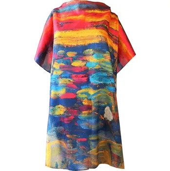 Dámské pončo Plažové pončo abstraktní maba Bouře 9001833-14