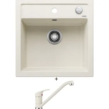 Granitový dřez Granitový dřez SET Blanco DALAGO 5 bílá soft s excentrem 527061 + Blanco DARAS bílá soft 526935