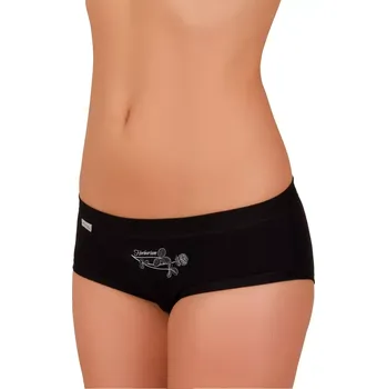 Kalhotky Dámské kalhotky francouzské 52/1-14/D227 FABIO Barva/Velikost: černá / S/M