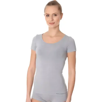 Dámské tričko Dámské tričko SS11020W BRUBECK Barva/Velikost: šedá světlá / M/L