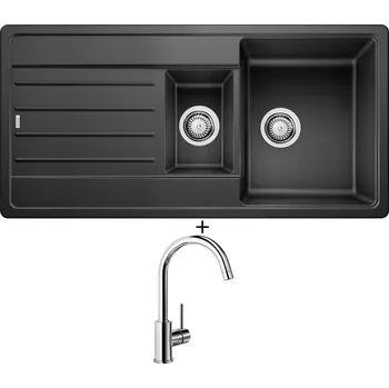 Granitový dřez Granitový dřez SET Blanco LEGRA 6 S antracit 522207 + Blanco MIDA chrom 517742