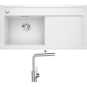 Granitový dřez Granitový dřez SET Blanco ZENAR XL 6 S bílá 524001 + Blanco MILA chrom 519414