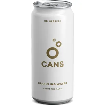 24x CANS Jemně perlivá alpská voda, 330 ml