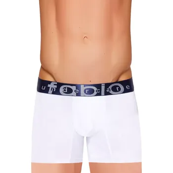 Trenýrky Pánské boxerky Pro 02 se širokou gumou s nápisem Fabio undercare Barva/Velikost: bílá / S/M