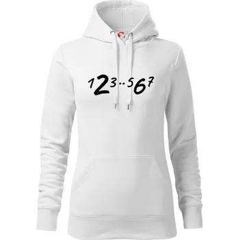 Dámská mikina Salsa kroky - Mikina dámská Cape s kapucí - XS ( Bílá )