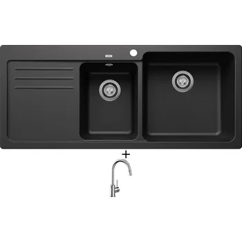 Granitový dřez Granitový dřez SET Blanco NAYA 8 S antracit 525779 + Blanco MIDA-S chrom 521454