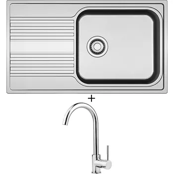 Nerezový dřez Nerezový dřez SET Franke SRX 611-86 LB + Deante ASTER 062 M chrom