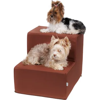 Schody a rampa pro psa Iridog Schody pro psy STEPPIE no.3 hnědé d50 x v40 x š40 cm