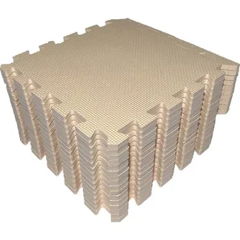 Hrací deka Pěnová hrací podložka pro děti | 16 kusů - béžový