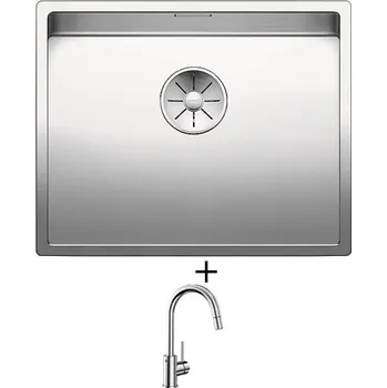 Nerezový dřez Nerezový dřez SET Blanco CLARON 500-IF nerez hedvábný lesk 521576 + Blanco MIDA-S chrom 521454