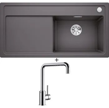 Granitový dřez Granitový dřez SET Blanco ZENAR XL 6 S šedá skála 523965 + Blanco MILI chrom 519413