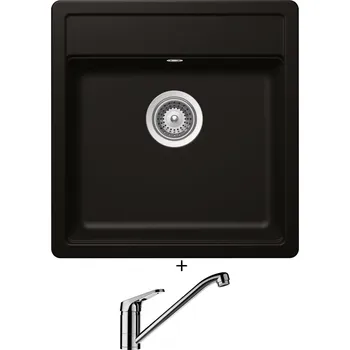 Granitový dřez Granitový dřez SET Schock MONO N-100S Night + Schock COSMO 525001 chrom