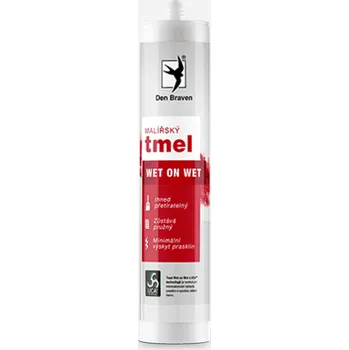 Tmel Den Braven Malířský tmel Wet on Wet, kartuše 310 ml, bílá