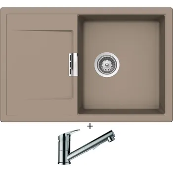 Granitový dřez Granitový dřez SET Schock MONO D-100 Twilight + Schock EVINAS 577120 nerez