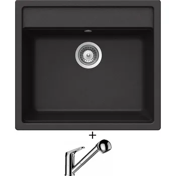Granitový dřez Granitový dřez SET Schock NEMO N-100 Nero + Schock COSMO 525122 chrom