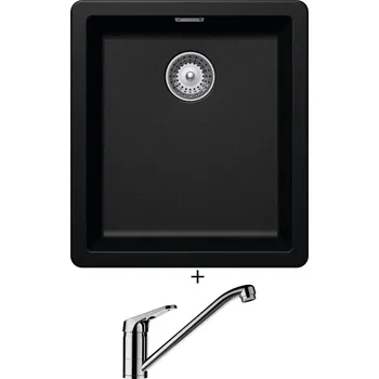 Granitový dřez Granitový dřez SET Schock GREENWICH N-100S Magma + Schock COSMO 525001 chrom