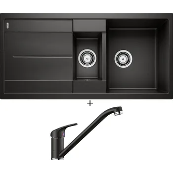 Granitový dřez Granitový dřez SET Blanco METRA 6 S černá 525927 + Blanco DARAS černá 526152