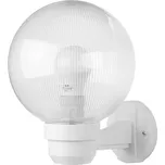 PANLUX PARK N zahradní nástěnné svítidlo na zeď bílá - prizm. čirá ZPP-N-20/B