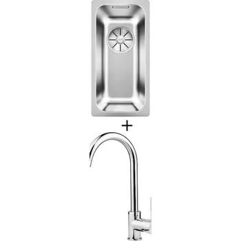 Nerezový dřez Nerezový dřez SET Blanco SOLIS 180-IF nerez kartáčovaný 526114 + Deante ASTER 062 M chrom