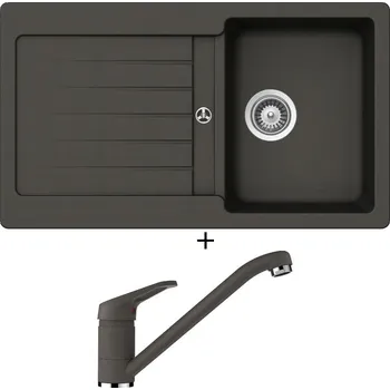 Granitový dřez Granitový dřez SET Schock TYPOS D-100 Asphalt + Schock COSMO 525001 Asphalt