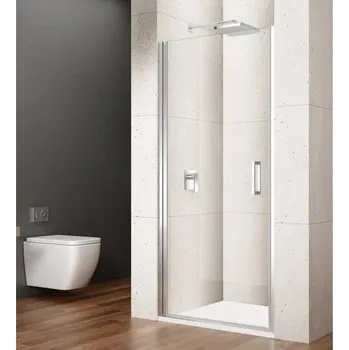 Sprchové dveře Gelco LORO Sprchové dveře do niky 800 mm jednokřídlé, čiré sklo, GN4480 lze instalovat na vaničku nebo přímo na podlahu