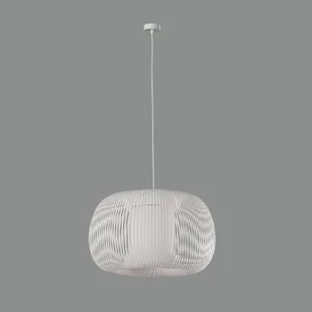 ACB Iluminacion Zavěsné svítidlo MIRTA, ⌀ 38 cm, 1xE27 15W Barva: Bílá, Barva montury: Černá