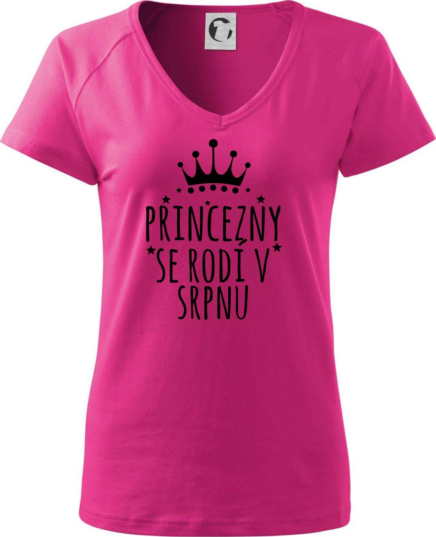 Princezny se rodí v srpnu - Tričko dámské Dream - S ( Purpurová )