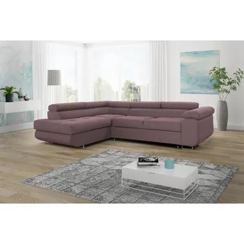 Obývací stěna Sedací souprava Dolly L fialovo-hnědá