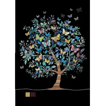 Luxusní přání BUG ART Strom plný motýlů (Blahopřání v obálce motýlci)