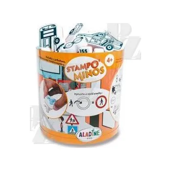 Dětské razítko Razítko Aladine Stampo Dopravní prostředky 28 ks
